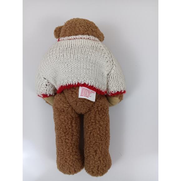 1996 VTG Berkeley DesignsTeddy Bear Plush Christmas Tree Sweater Jointed 12" - Picture 4 of 7